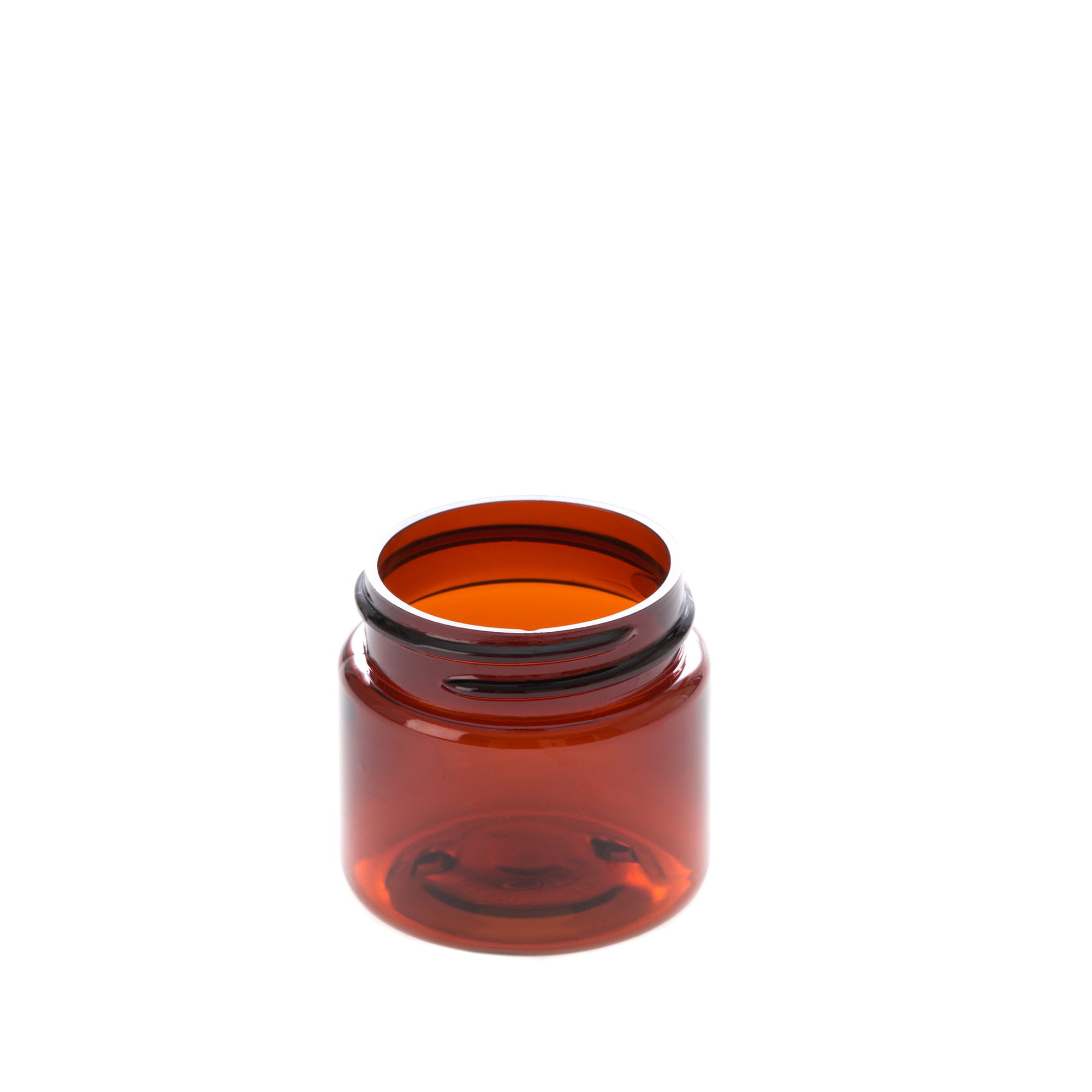 1 oz Amber Straight Sided Jar with No Closure