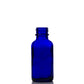1 oz Blue Glass Boston Round Bottle with 20-400 Neck