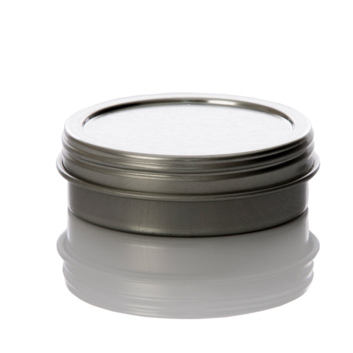 1 oz Flat Screw Top Seamless Metal Tin