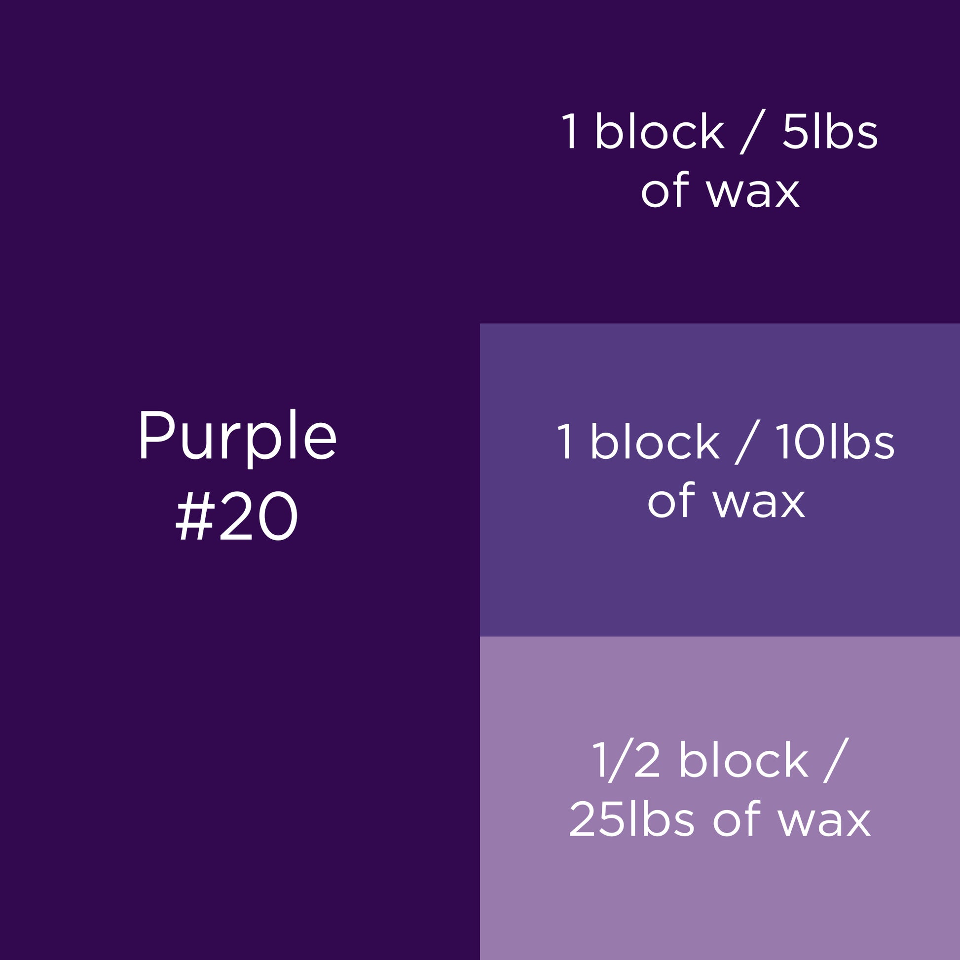#20 Purple Candle Dye Block