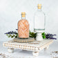 250 ml Clear Glass Boston Round Style Bottle with Cork Lid