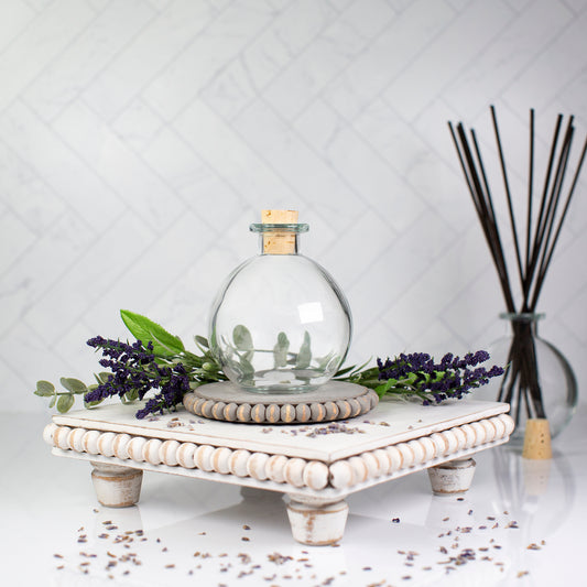 250 ml Clear Glass Round Bottle with Cork Lid