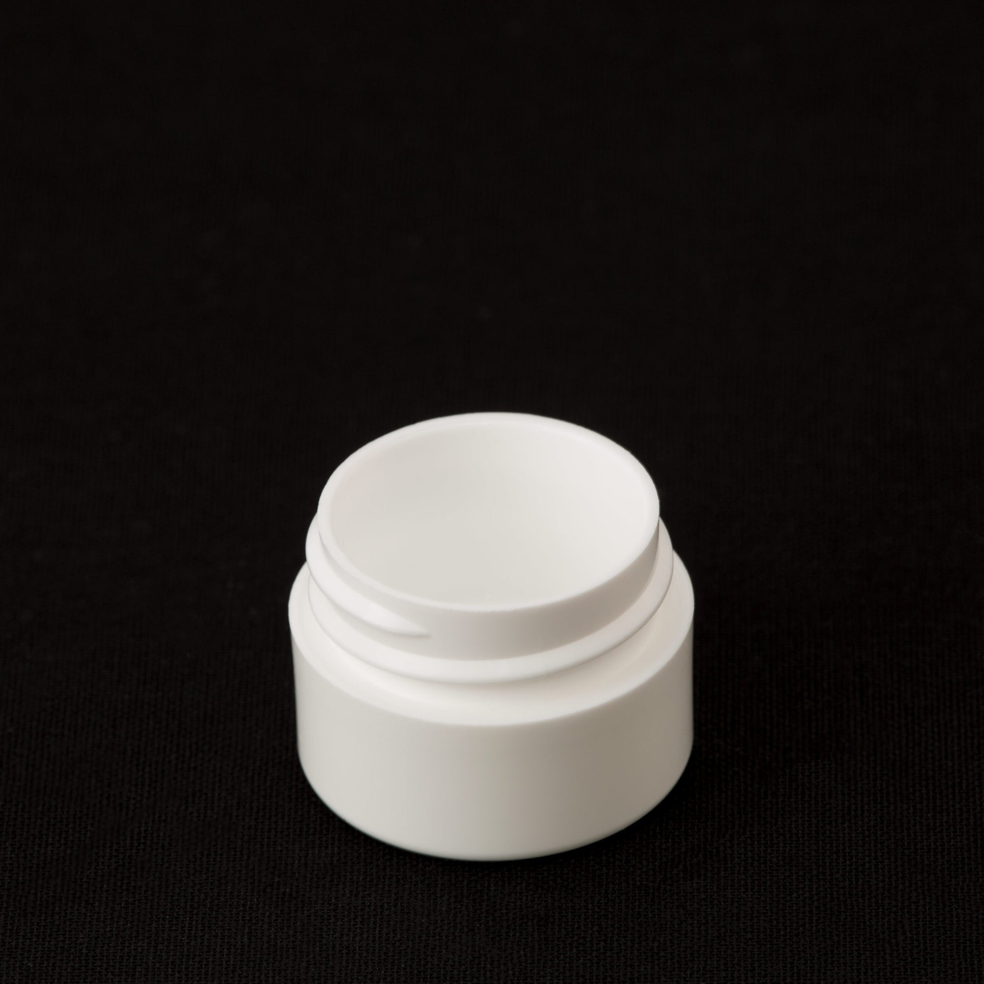 .25 oz / 7.5 ml White Lip Balm Jar with No Closure