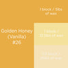 #26 Golden Honey Vanilla Candle Dye Block