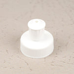 28-400 White Push Pull Cap with Spout