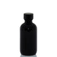 2 oz Black Glass Bottle with 20-400 Black Phenolic Cap
