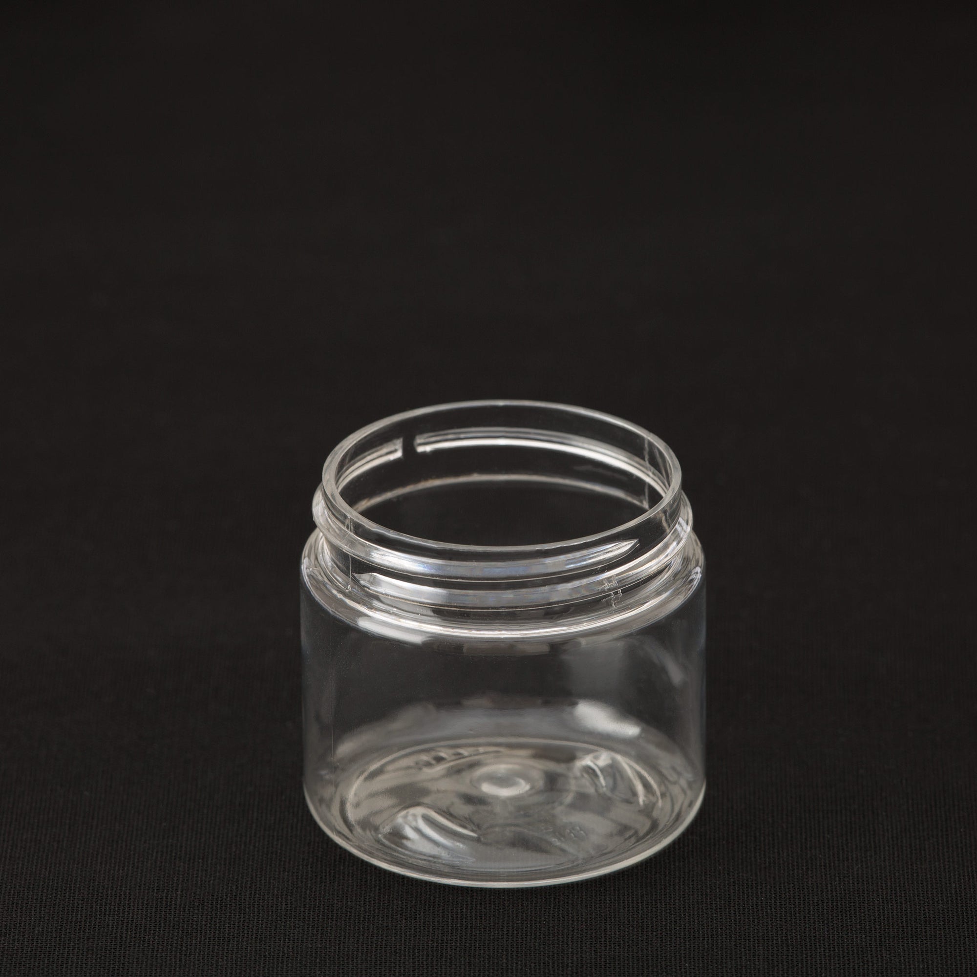 2 oz Clear Straight Sided Jar with No Closure