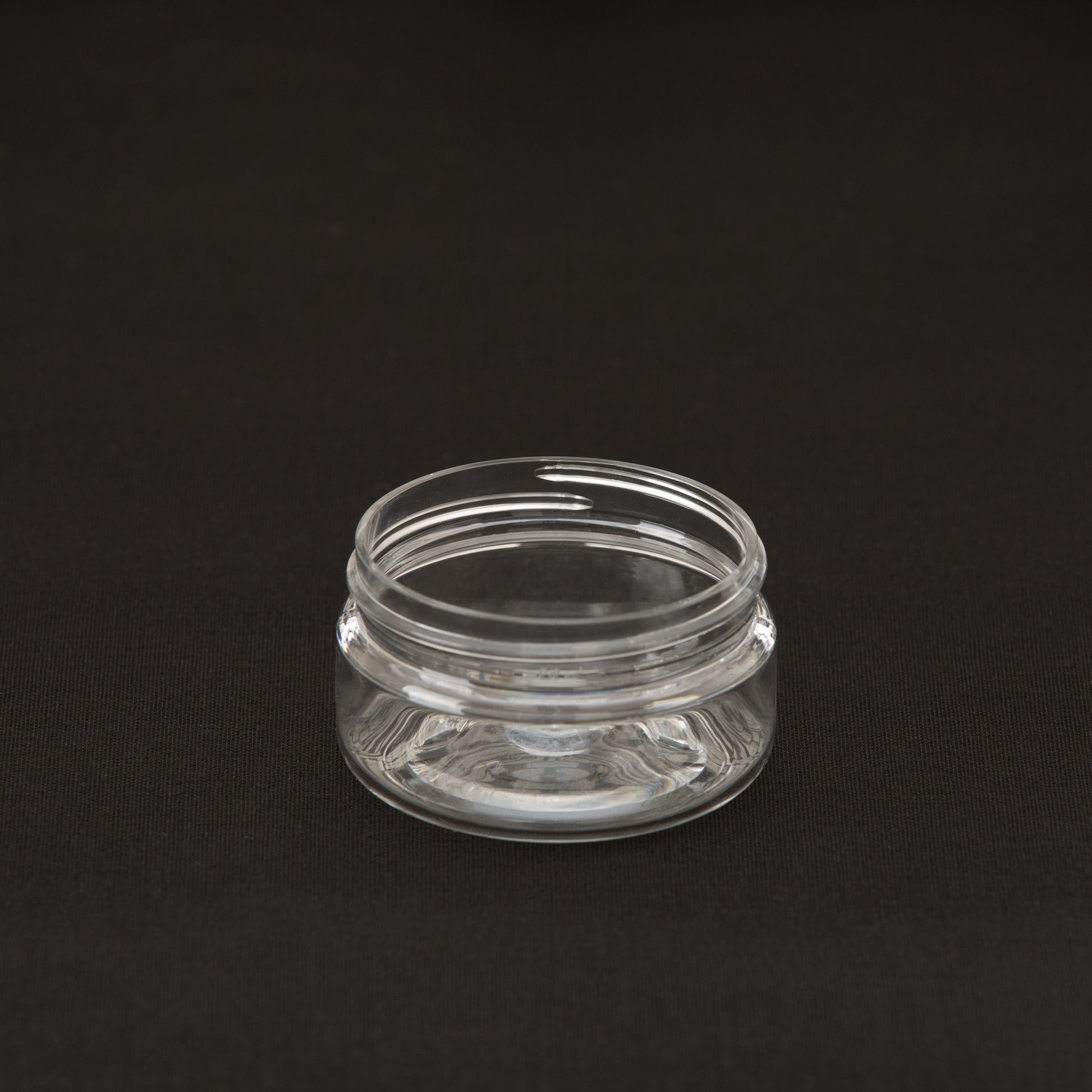 2 oz Clear Shallow Jar with No Closure