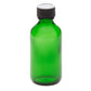 2 oz Green Glass Bottle with 20-400 Black Phenolic Cap
