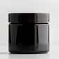 2 oz Black Straight Sided Jar with 48-400 Black Gloss Cap