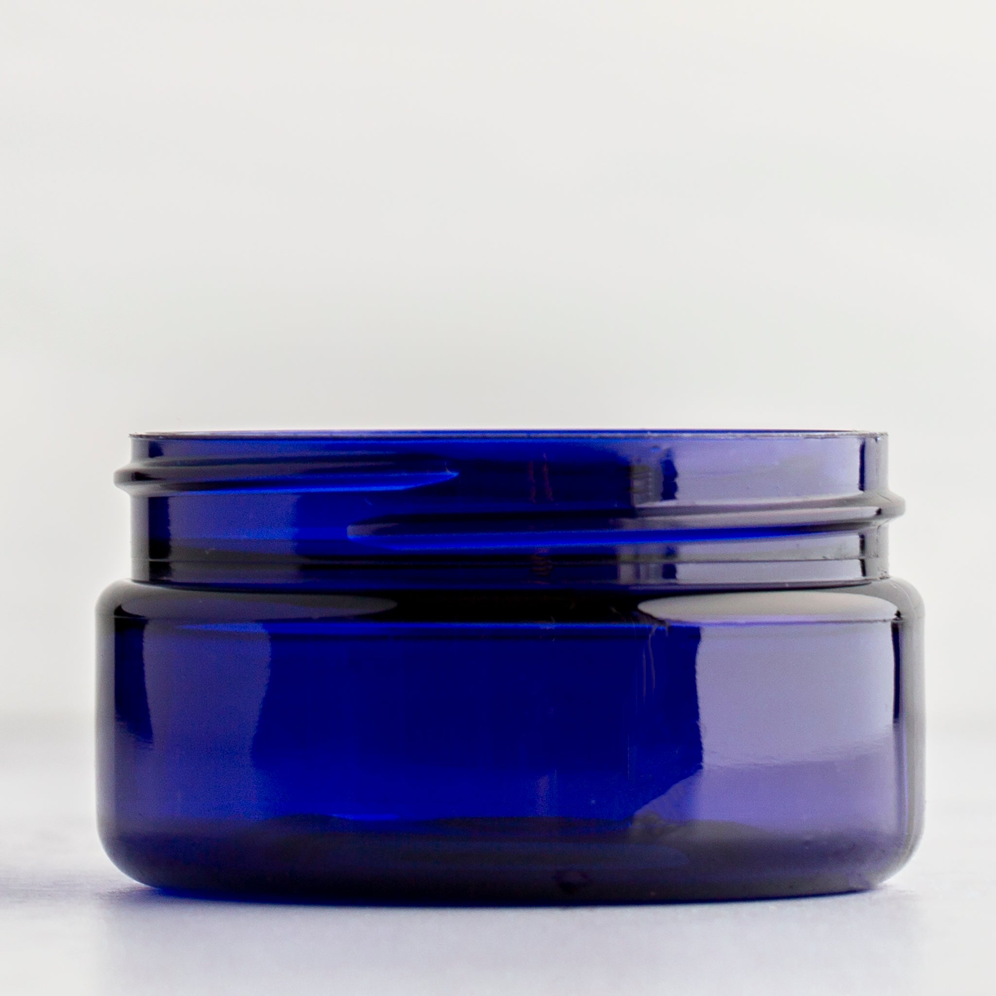 2 oz Blue Shallow Jar with No Closure