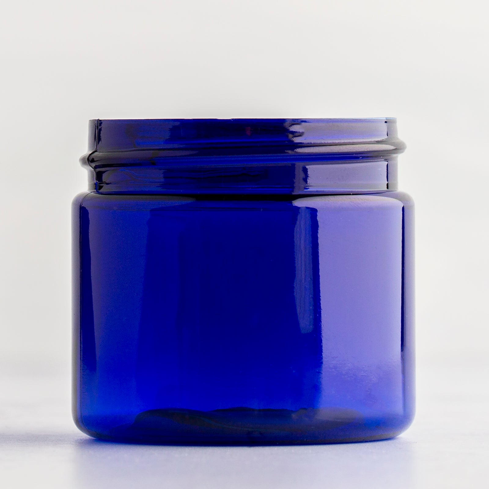 2 oz Blue Straight Sided Jar with No Closure
