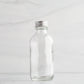2 oz Clear Glass Bottle with Aluminum Cap