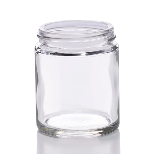 2 oz Clear Glass Jar with 48-400 Neck