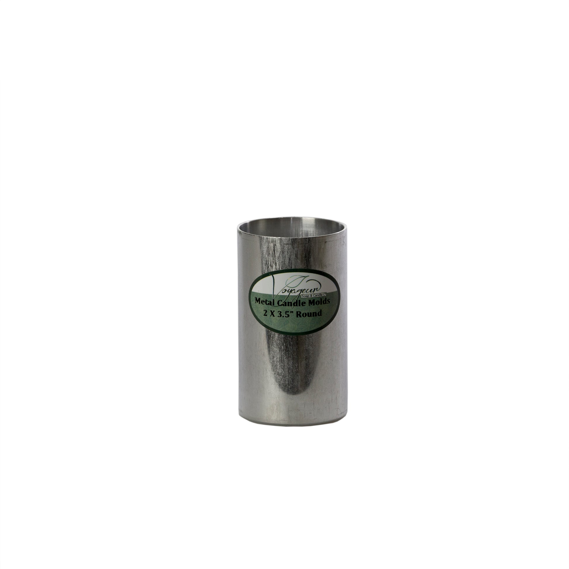 Round Metal Candle Mold 2" x 3.5"