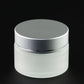 30 ml Frosted Glass Jar with Silver Lid
