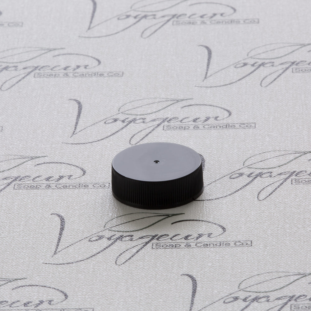 33-400 Black Ribbed Screw Cap