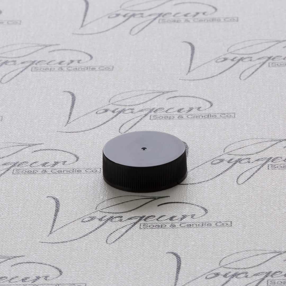 33-400 Black Ribbed Screw Cap