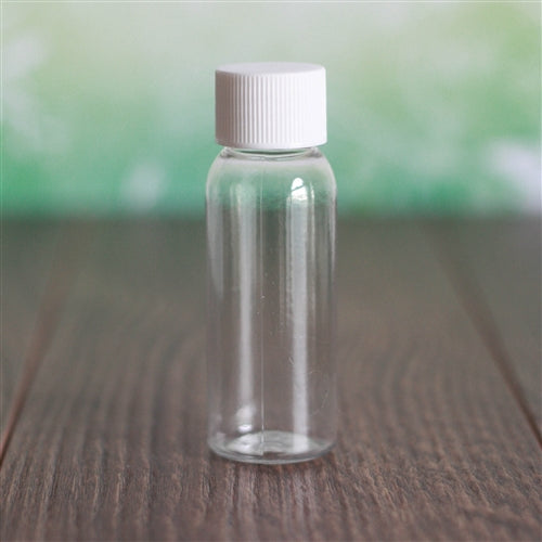 1 oz Clear Bullet with White Rib Cap