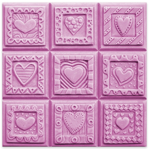 Crazy Hearts Tray Milky Way Soap Mold
