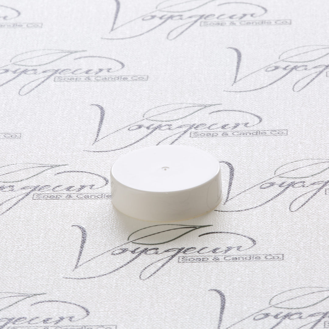 38-400 White Flat Gloss Smooth Cap