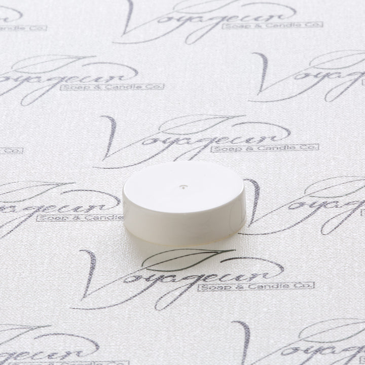 38-400 White Flat Gloss Smooth Cap