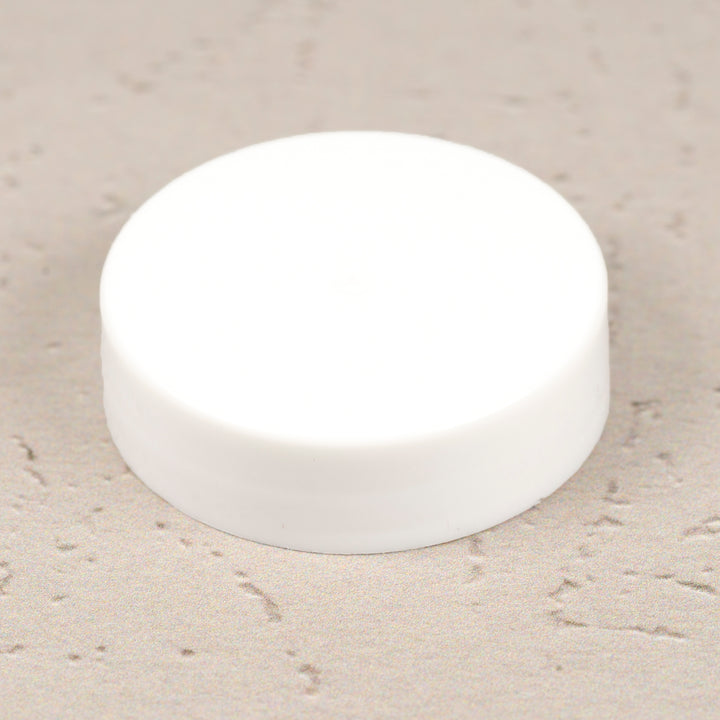 38-400 White Flat Gloss Smooth Cap with F217 Liner