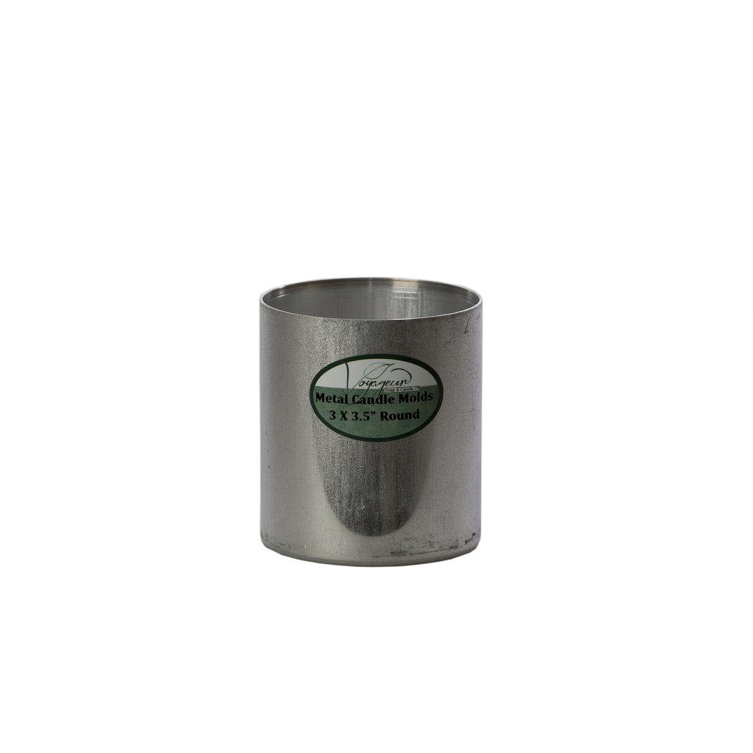 Round Metal Candle Mold 3" x 3.5"