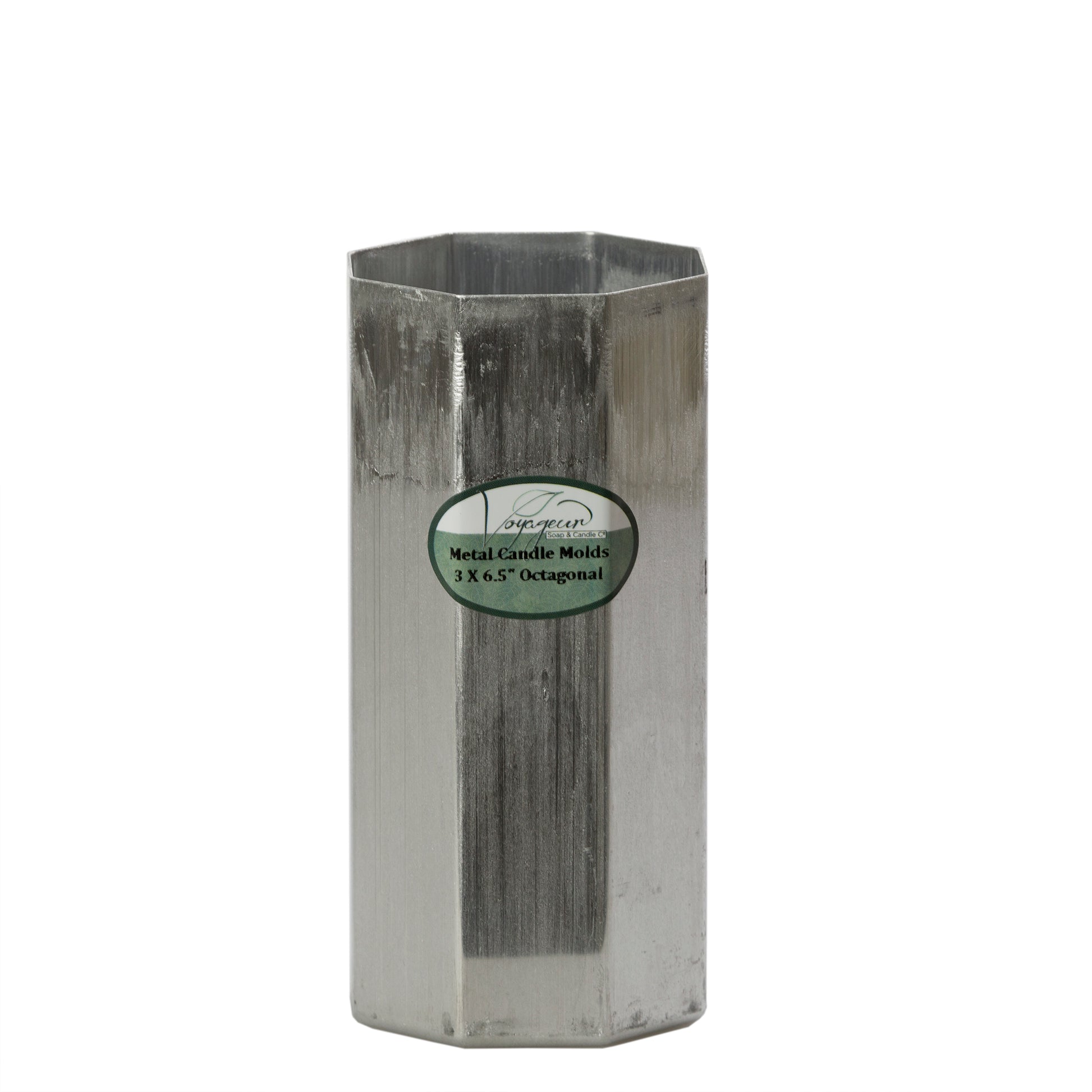 Octagon Metal Candle Mold 3" x 6.5"
