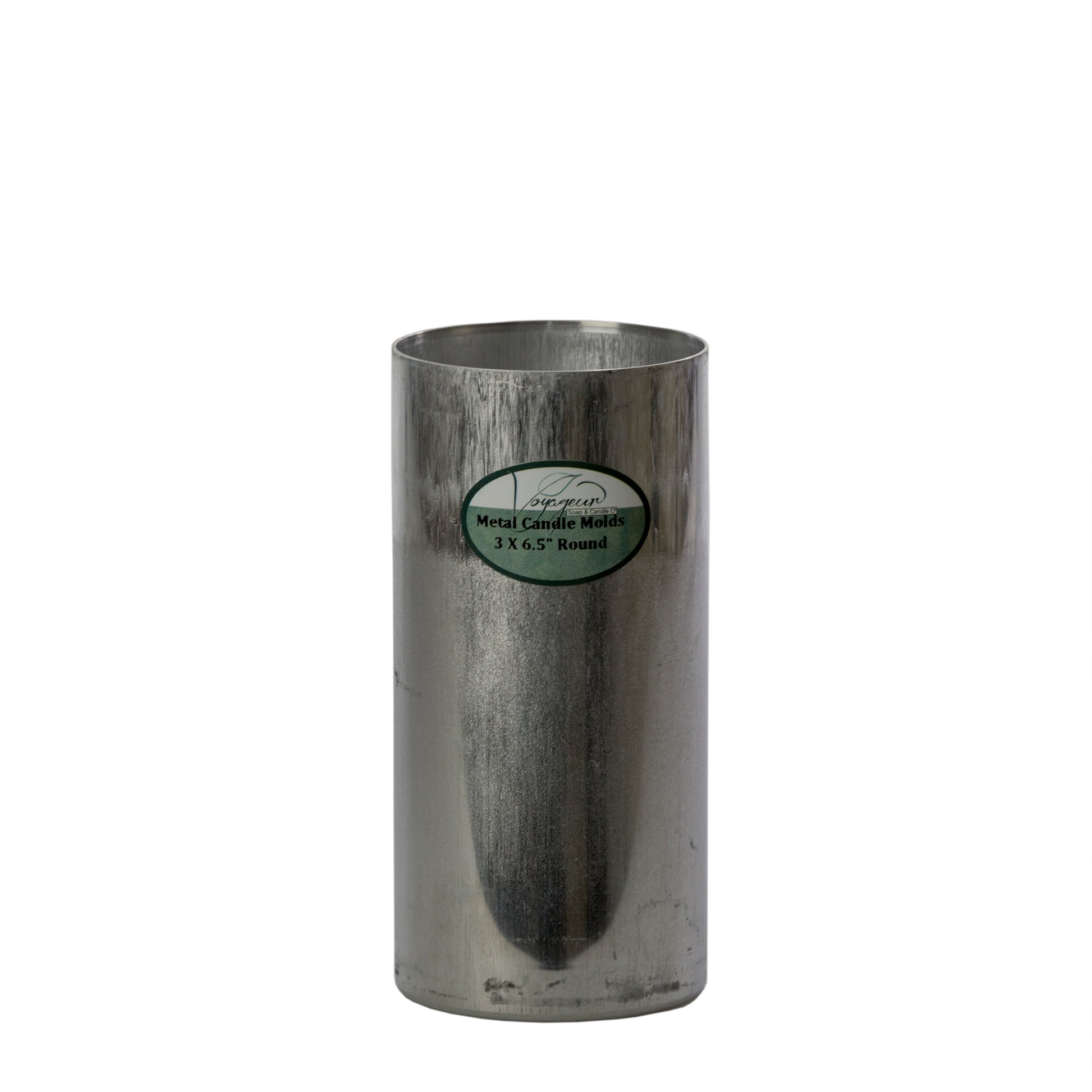 Round Metal Candle Mold 3" x 6.5"