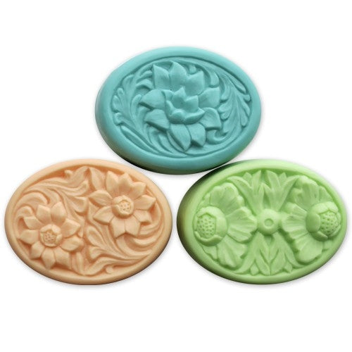 Floral Ovals Milky Way Soap Mold