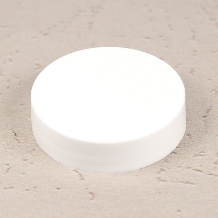 43-400 White Flat Gloss Smooth Cap