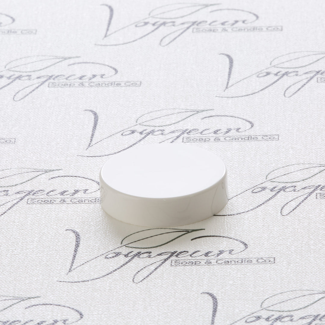 45-400 White Flat Gloss Smooth Cap