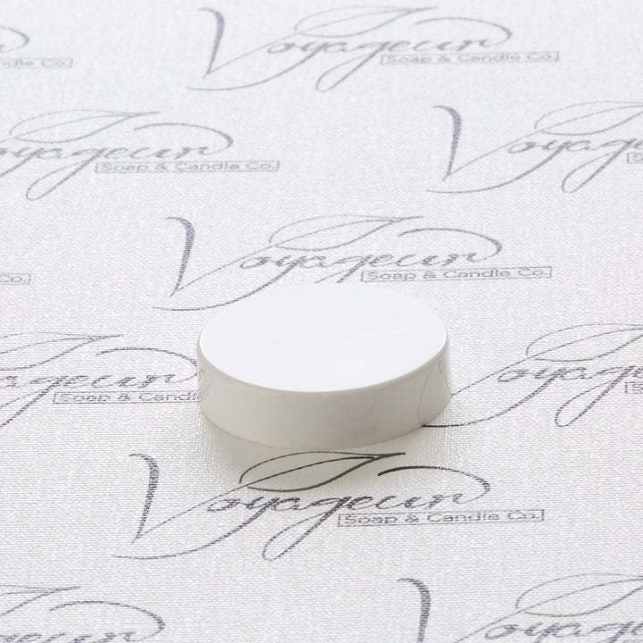 45-400 White Flat Gloss Smooth Cap
