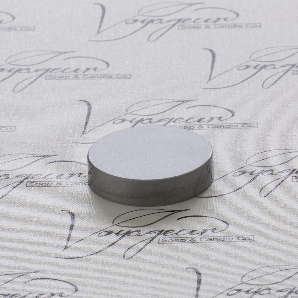 48-400 Silver Flat Gloss Smooth Cap