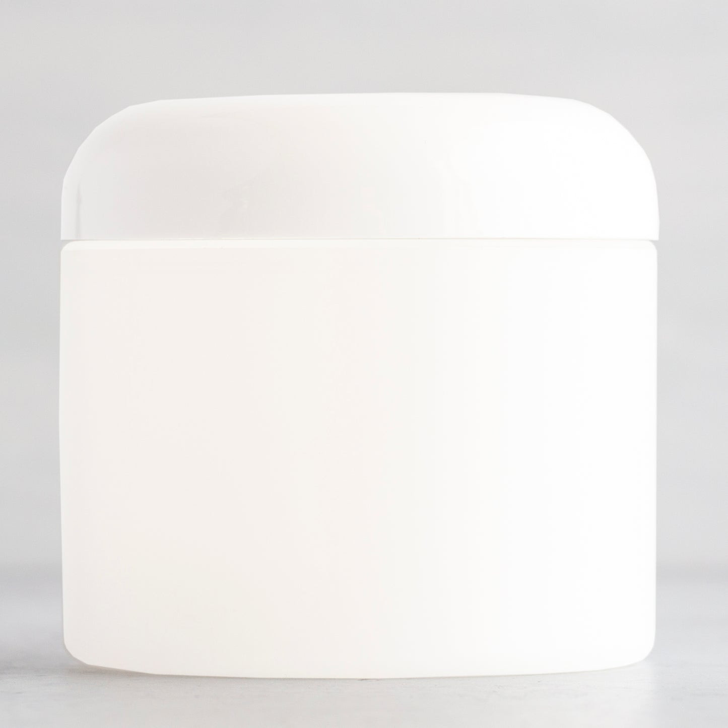4 oz Frosted Straight Sided Plastic Jar with White Dome Cap