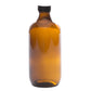 500 ml Amber Glass Bottle with 28-400 Black Phenolic Cap