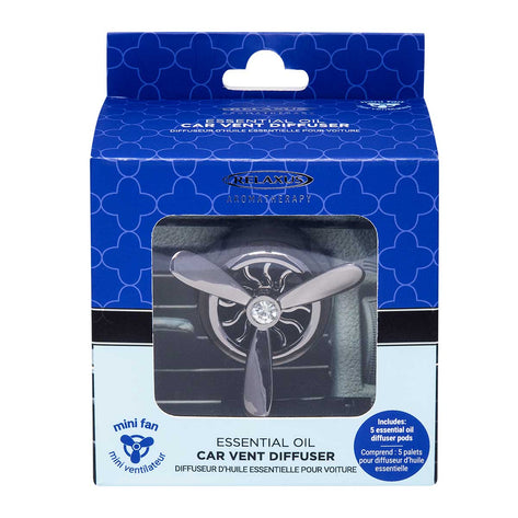 Metallic Black Fan Style Car Vent Diffuser