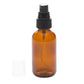 50 ml Amber Glass Bottle with 20-400 Black Treatment Pump