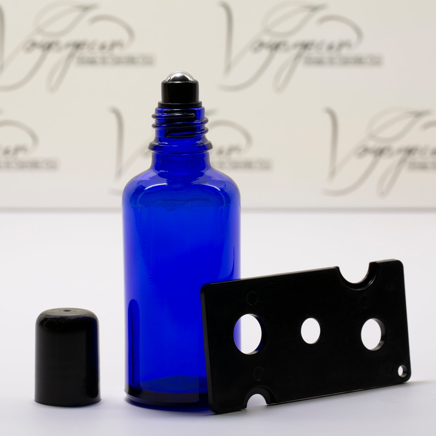 50 ml Blue Essential Oil Bottle with 18mm Roll On Insert
