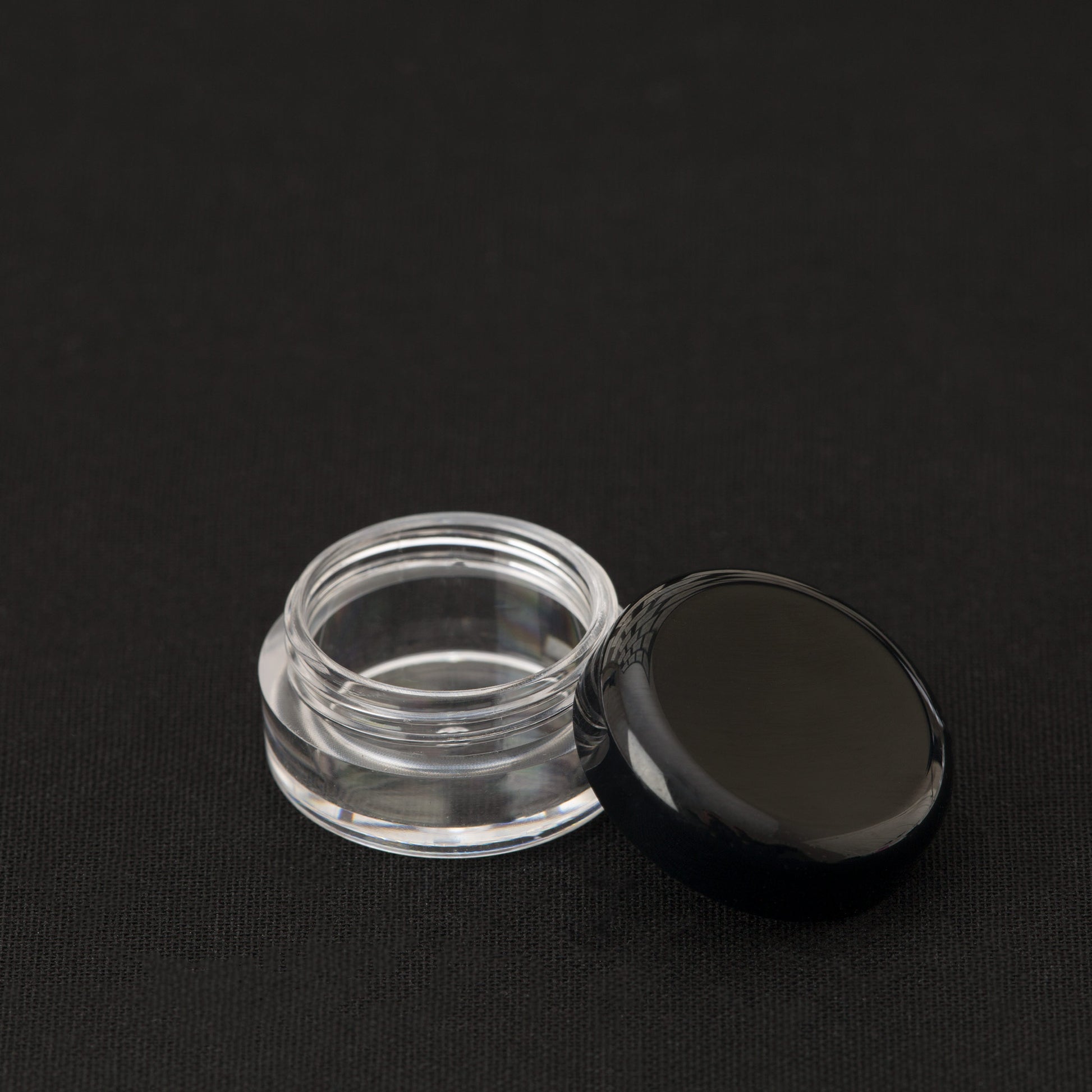 5 ml Clear Sampler Jar with Black Lid