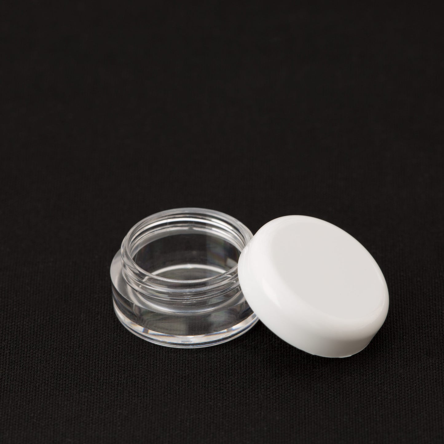 5 ml Clear Sampler Jar with White Lid