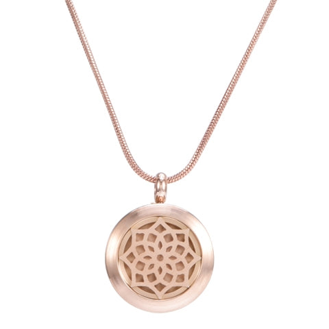 Blossom Aromatherapy Necklace - Rose Gold