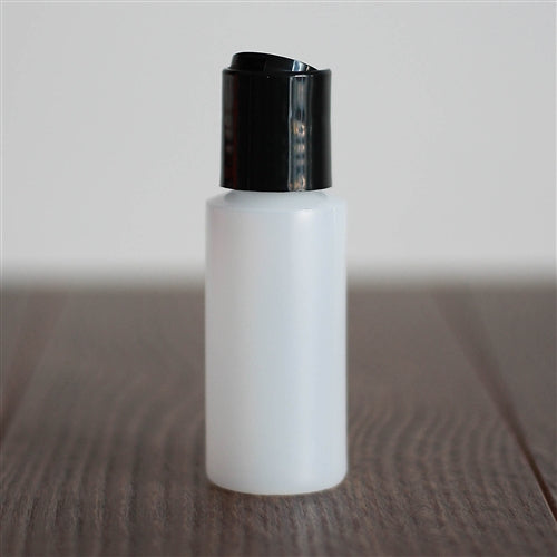 *30 ml Natural Cylinder with Disc Cap - Black