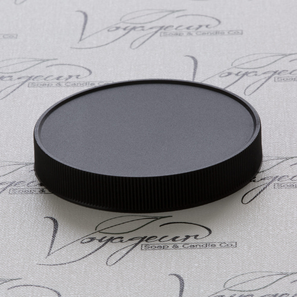 89-400 Black Ribbed Screw Cap