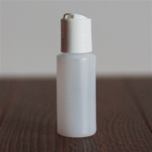 *30 ml Natural Cylinder with Disc Cap - White