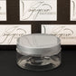8 oz Clear Shallow Jar with Silver Smooth Cap