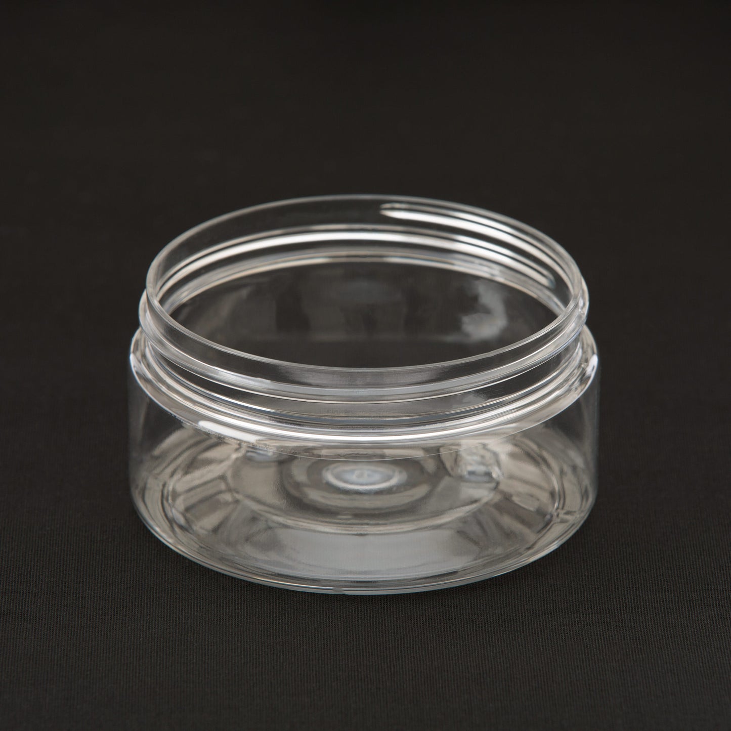 8 oz Clear Shallow Jar with No Closure