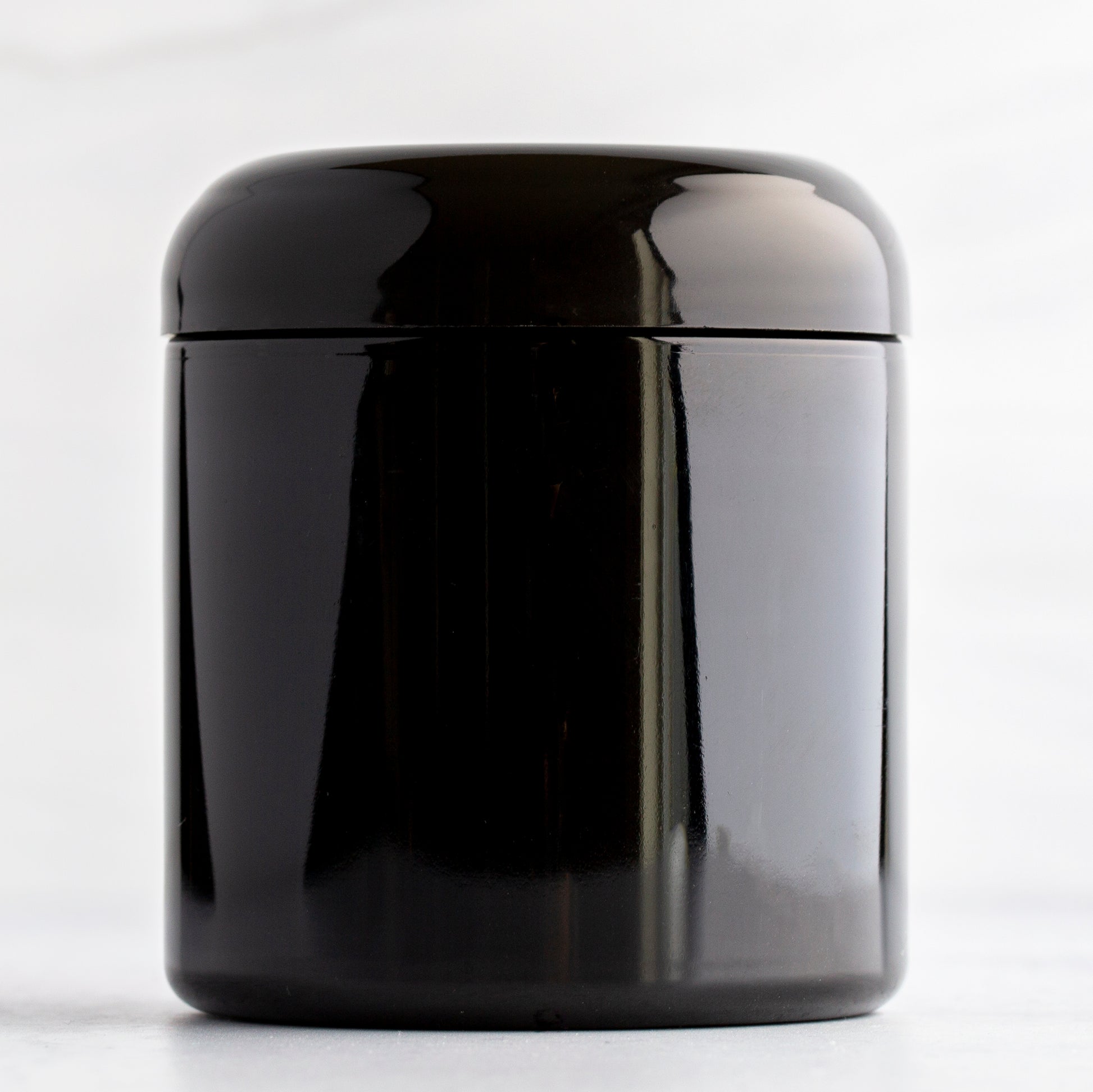 8oz Black Jar with Black Dome Cap