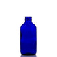 8 oz Blue Glass Boston Round Bottle with 28-400 Neck